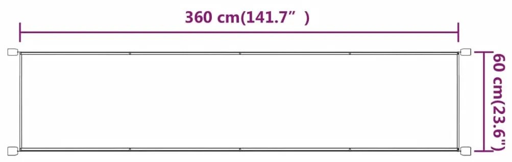 vidaXL Τέντα Κάθετη Τερακότα 60 x 360 εκ. από Ύφασμα Oxford