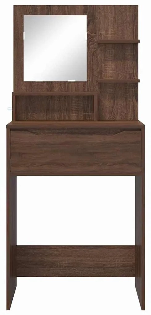 vidaXL Τραπέζια Ντυσίματος Κρεβατοκάμαρας Καφέ δρυς 80 x 39,6 x 135 εκ