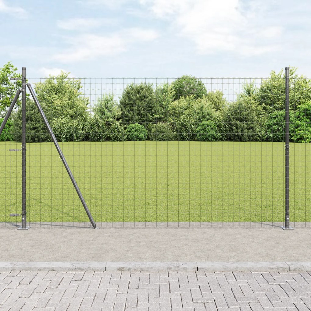 vidaXL Euro Fence με 7 Φροδιαστάσεις 1.5x10 μ Γαλβανισμένος Χάλυβας