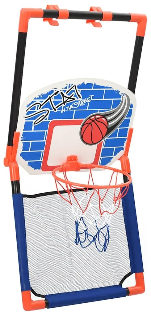 vidaXL Παιδικό Πολυλειτουργικό Σετ Μπασκέτας Δαπέδου και Τοίχου