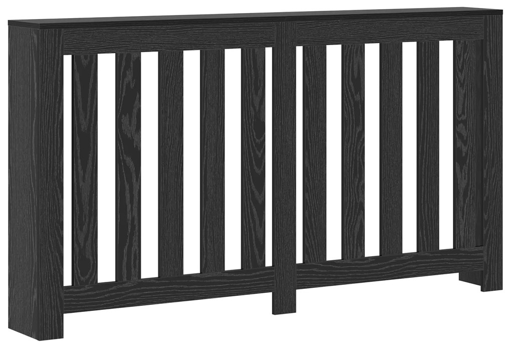 vidaXL Kάλυμμα Καλοριφέρ  Μαύρη Δρυός 149x20x82 εκ Φτιαγμένο Ξύλο