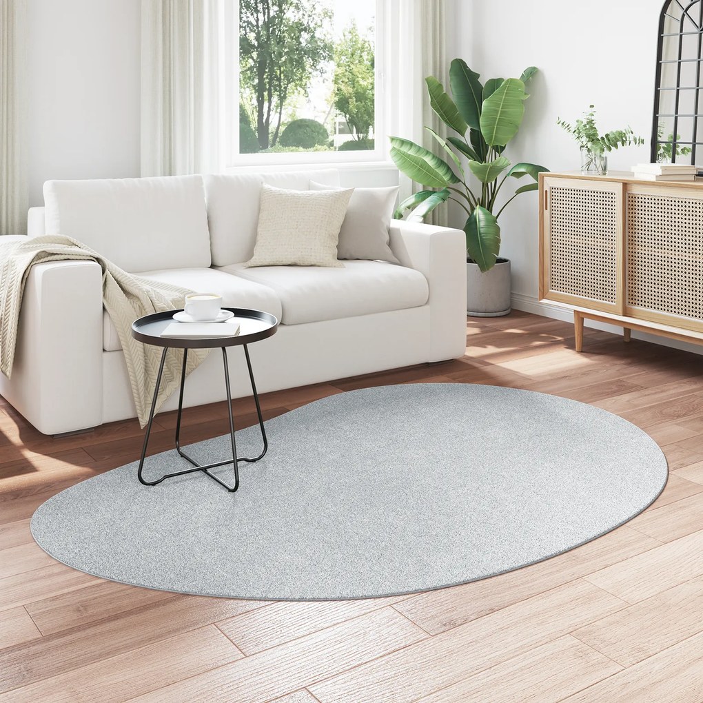 vidaXL Χαλιά Χώρου Γκρι 140x200 εκ Πολυεστέρα Αντιολισθητικό