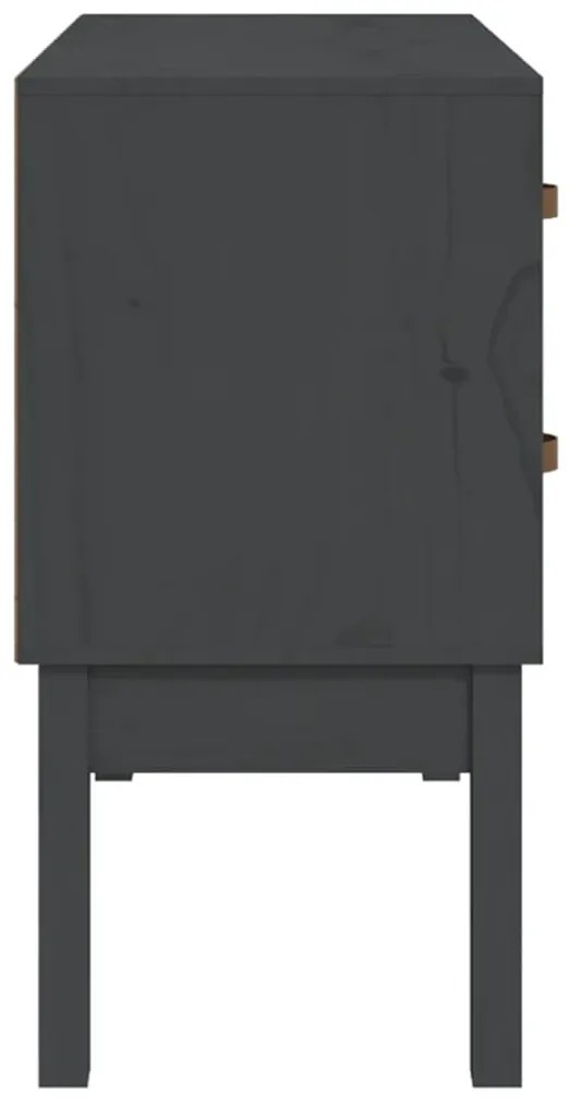 vidaXL Τραπέζι Ντουλάπι Γκρί90x40x78 εκ. από Μασίφ Ξύλο Πεύκου