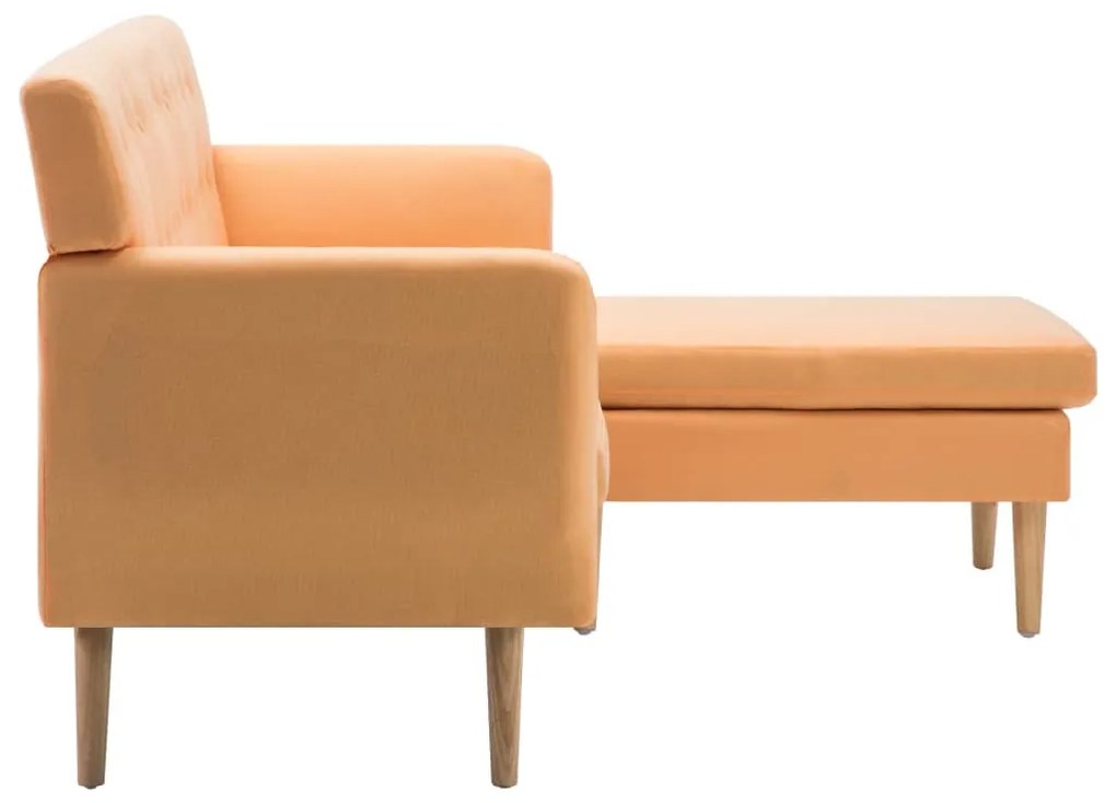 vidaXL Καναπές ΓωνιακόςΠορτοκαλί 171,5 x 138 x 81,5 εκ. Υφασμάτινος