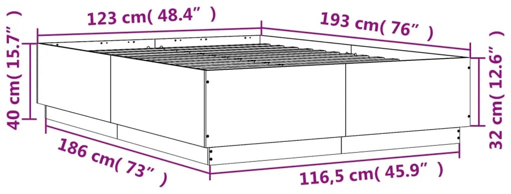 ΠΛΑΙΣΙΟ ΚΡΕΒΑΤΙΟΥ ΓΚΡΙ SONOMA 120 X 190 ΕΚ. ΕΠΕΞΕΡΓΑΣΜΕΝΟ ΞΥΛΟ 3209749