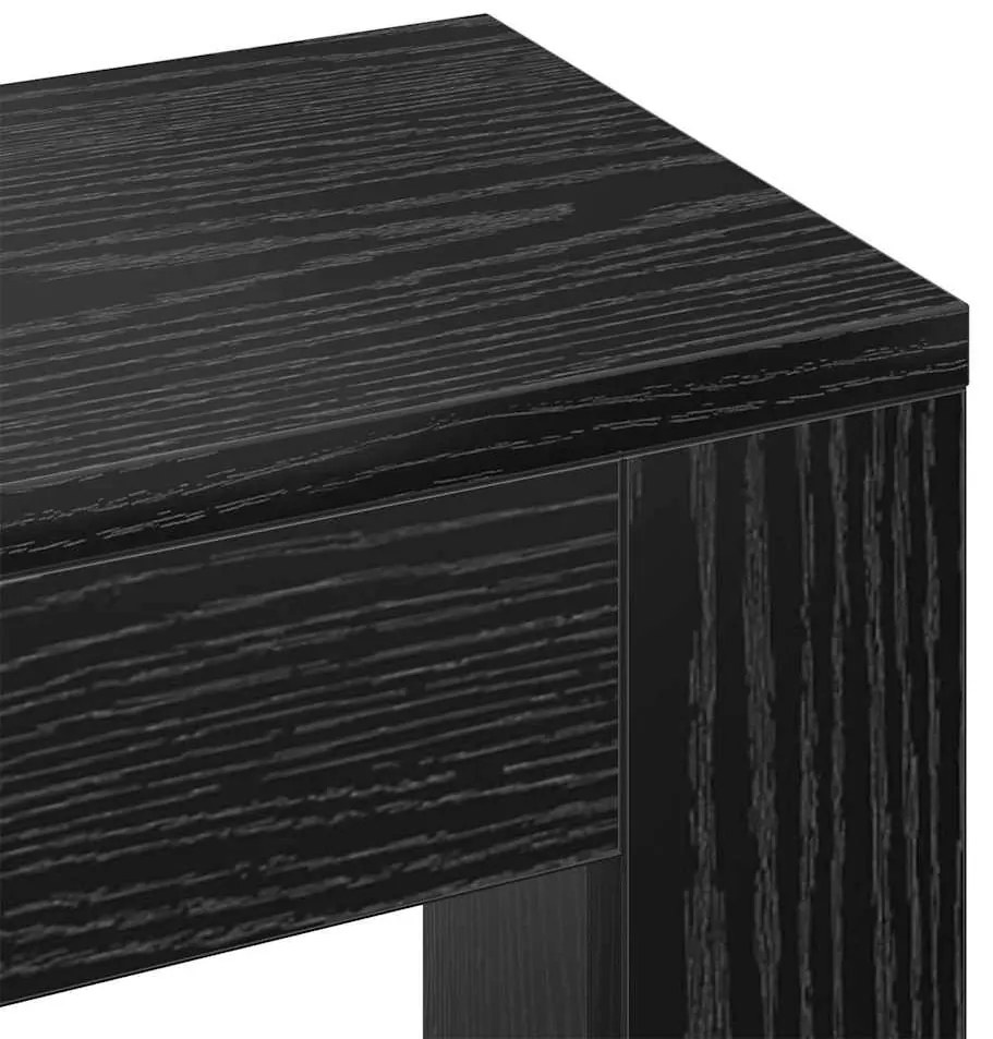 vidaXL Καπάκι Καλοριφέρ Μαύρη Οξυά 205 x 21.5 x 83.5 cm