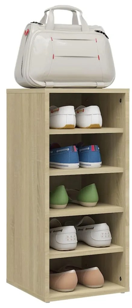 vidaXL Παπουτσοθήκη Sonoma Δρυς 31,5 x 35 x 70 εκ. από Επεξ. Ξύλο
