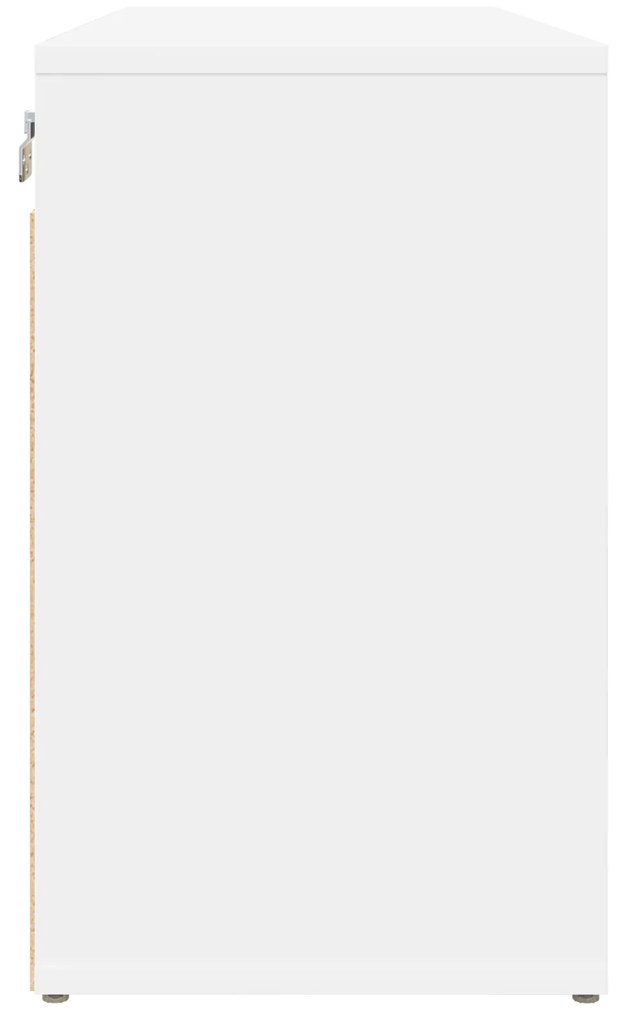 vidaXL Ντουλάπα Παπουτσιών Λευκό 52.5 x 30 x 50 εκ. Επεξεργασμένο ξύλο