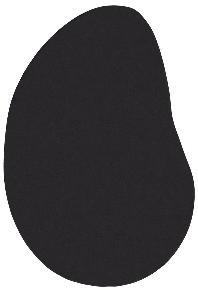 vidaXL Χαλί Μαύρο 140 x 200 cm Μαλλί