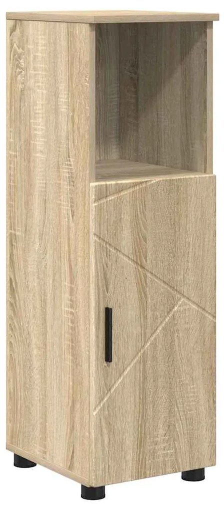 vidaXL Ντουλάπι Μπάνιου Sonoma Δρυς 30 x 35 x 95 εκ Επεξεργασμένο ξύλο