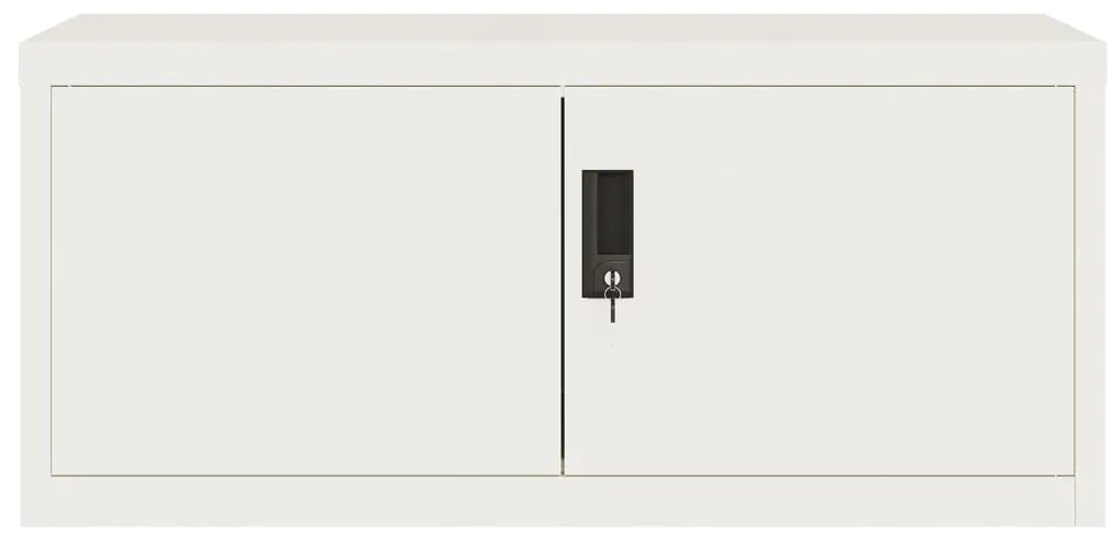 vidaXL Αρχειοθήκη Λευκή 90 x 40 x 180 εκ. Ατσάλινη