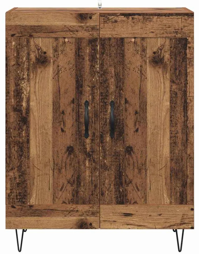 vidaXL Πλαϊνό γραφείο Παλιό Ξύλο 69,5 x 34 x 90 εκ.