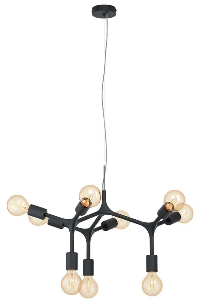 Φωτιστικό Οροφής Κρεμαστό Bocadella 98346 Black Eglo Metal