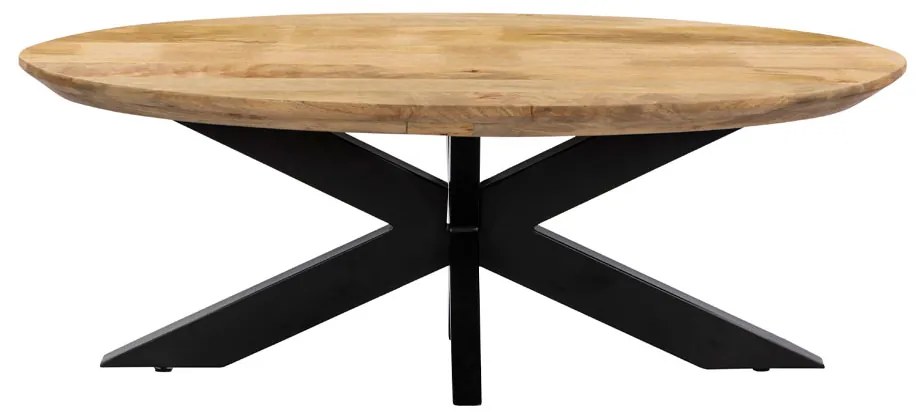 SKORPIO COFFEE TABLE ΚΑΡΥΔΙ ΜΑΥΡΟ 120x60xH45cm - 04-1042