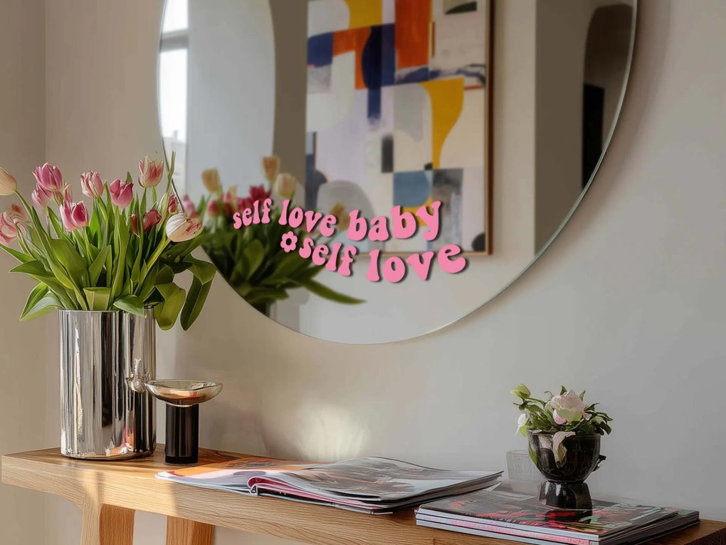 Αυτοκόλλητο για καθρέφτη S25 – Self love baby