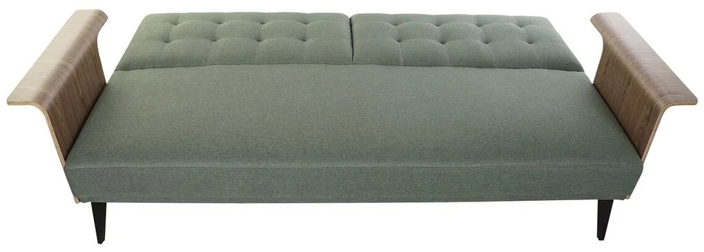 Καναπές-Κρεβάτι DKD Home Decor 203 x 87 x 81 cm Μαύρο Μέταλλο Καφέ Πράσινο