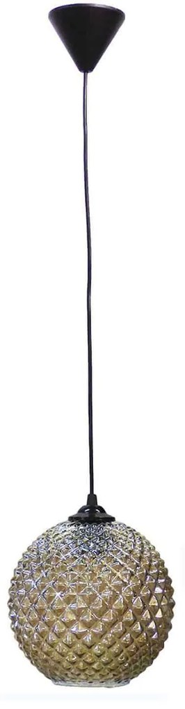 Φωτιστικό Οροφής GL-5010/20 1/L 02-0214 Fume Ball Heronia Crystal, Metal