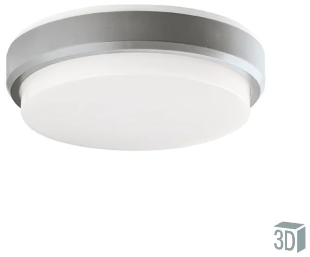 Πλαφονιέρα /Απλίκα IP54 10w Led 3000K 800lm Πλαστικό Viokef Leros Plus 4171700