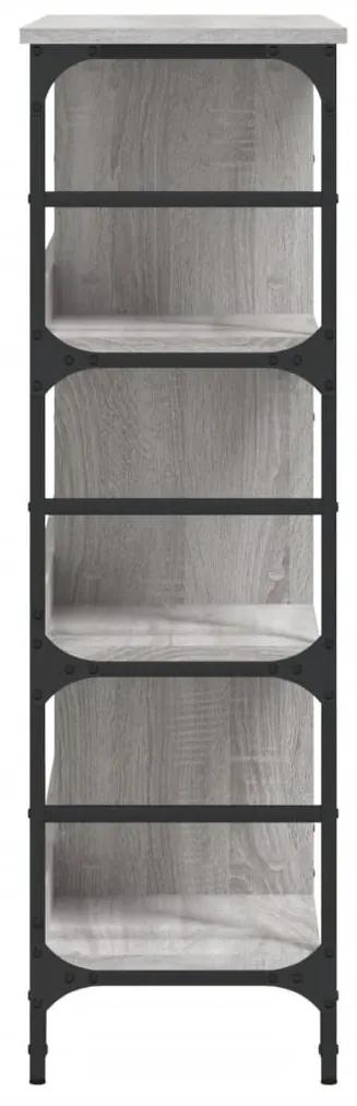 Ραφιέρα Γκρι Sonoma 102 x 32 x 103,5 εκ. από Επεξεργασμένο Ξύλο - Γκρι