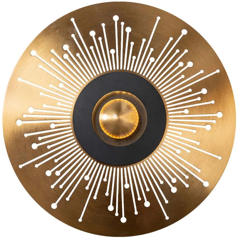 Φωτιστικό Τοίχου - Απλίκα 414LRC2022 Φ30cm Led 1000lm 10W 3000K Gold Opviq