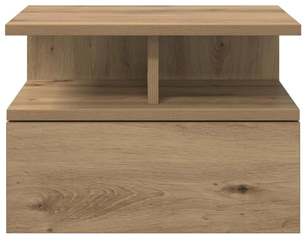 vidaXL Κρεβάτι με Float με συρτάρι 2 pcs artisan δρυς 40 x 31 x 27 εκ.