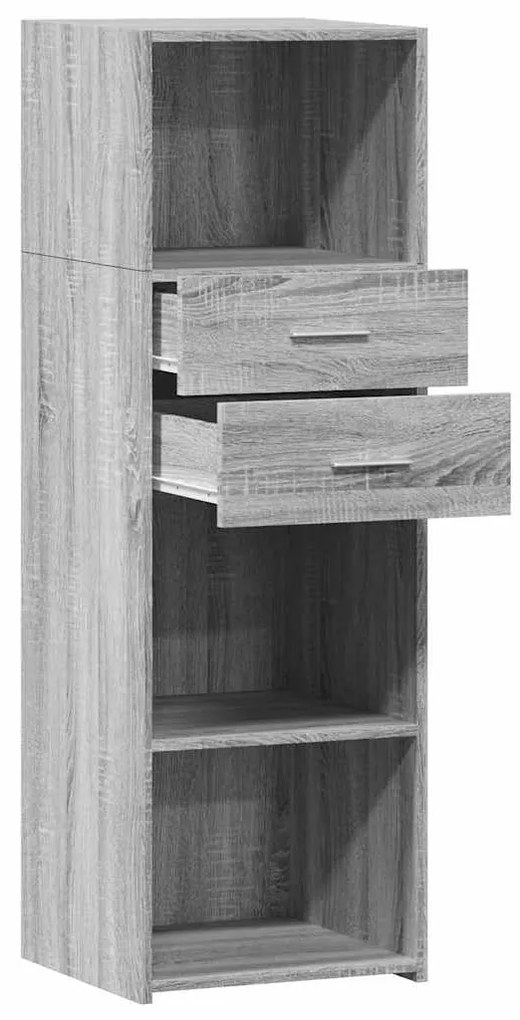 vidaXL Ντουλάπι Γκρι Sonoma 40x42,5x124 εκ. από Επεξεργασμένο Ξύλο