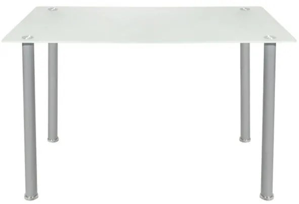 Σετ τραπεζαρίας C10062.01 5τμχ με Τραπέζι ALAN 120x70x75εκ. &amp; Καρέκλες KIM Λευκές