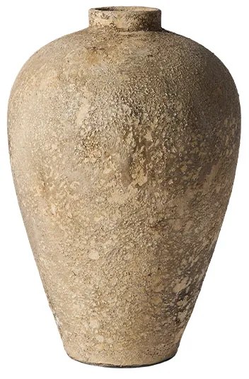 Luna Βάζο 60  Μπεζ Κεραμικό Τερακότα H: 60 Ø: 35cm MUUBS