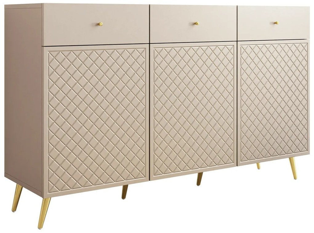 Σιφονιέρα Comfivo K101, Beige, 92x150x42cm