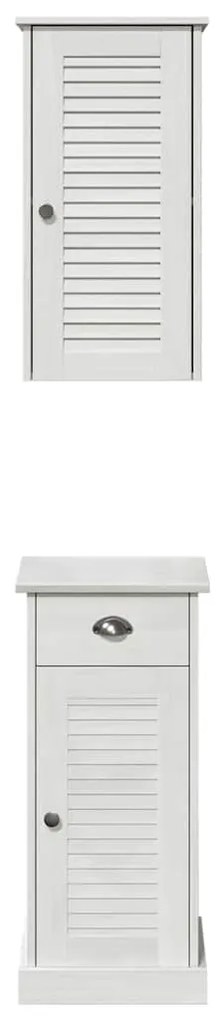 vidaXL Σετ Επίπλων Μπάνιου VIGO 2 pcs Καφέ και Λευκό 37 x 34 x 80 εκ