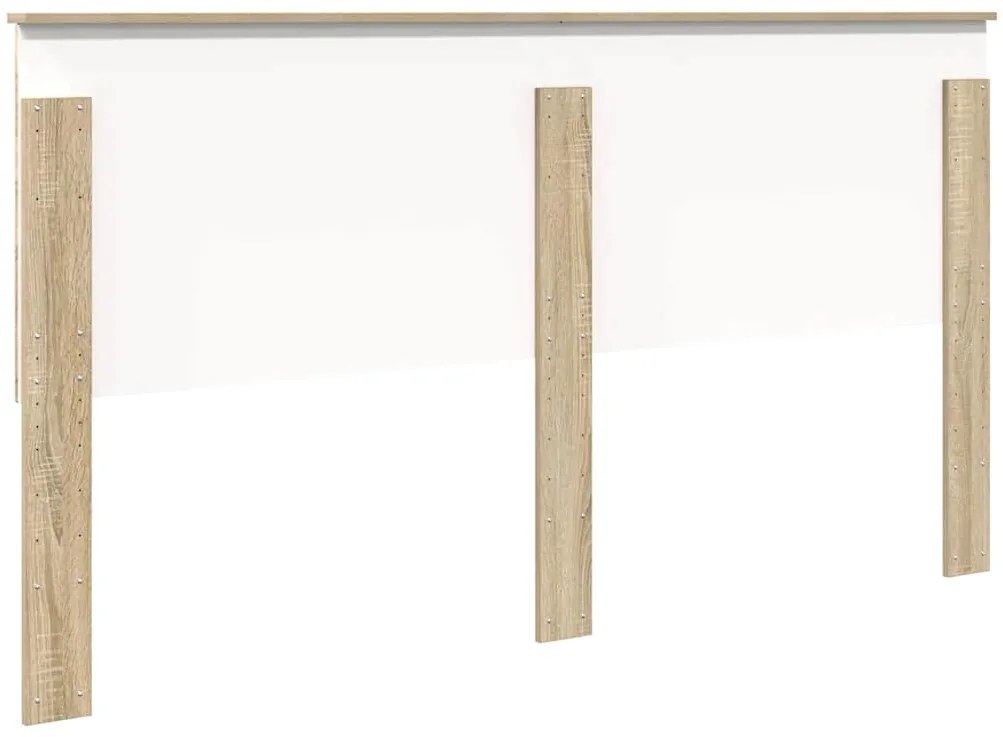 vidaXL Κεφαλάρι με κεφαλάρι Δρύς Sonoma 180 cm Επεξεργασμένο ξύλο