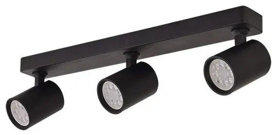 Σποτ Φωτιστικό Οροφής 3xGU10 IP20 Zambelis-S106-Μαύρο S106