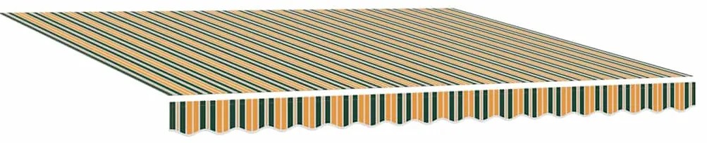 vidaXL Σκηνίτσα Αναδιπλούμενη Πράσινο και κίτρινο 400 x 300 εκ ύφασμα