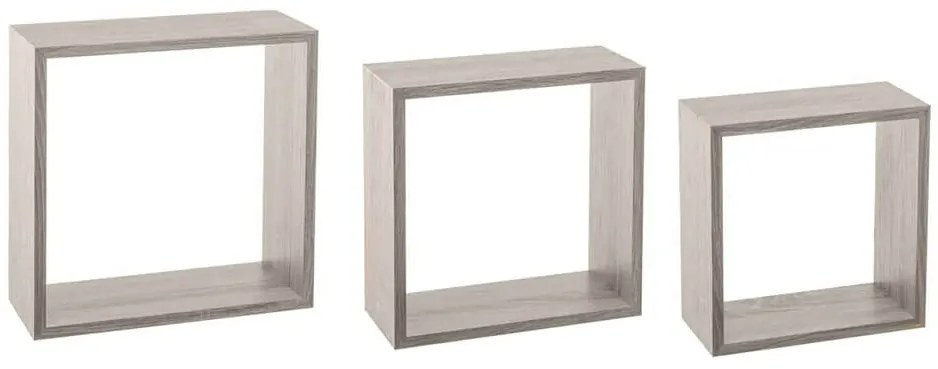 Σετ Ράφια τοίχου 5five - Σε γκρι απόχρωση - 3 τεμάχια