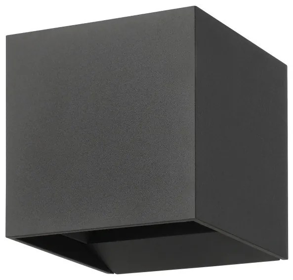 Απλίκα Φωτιστικό Τοίχου 2xLED 2,8W ΙΡ54 Up Down Calpino 3 Eglo-901065-Ανθρακί 901065