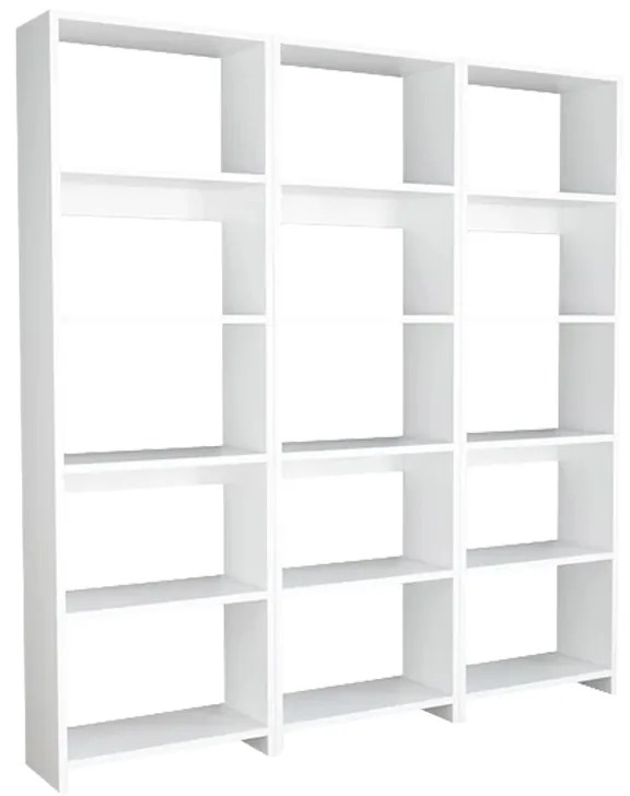 Intrahome Βιβλιοθήκη Rabuku Intrahome σε λευκή απόχρωση 146x22x160εκ | SKU: INTRAPA-208111380