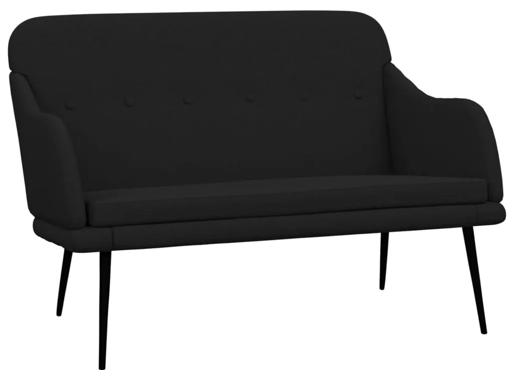 vidaXL Πάγκος Μαύρος 110x76x80 εκ. Υφασμάτινος