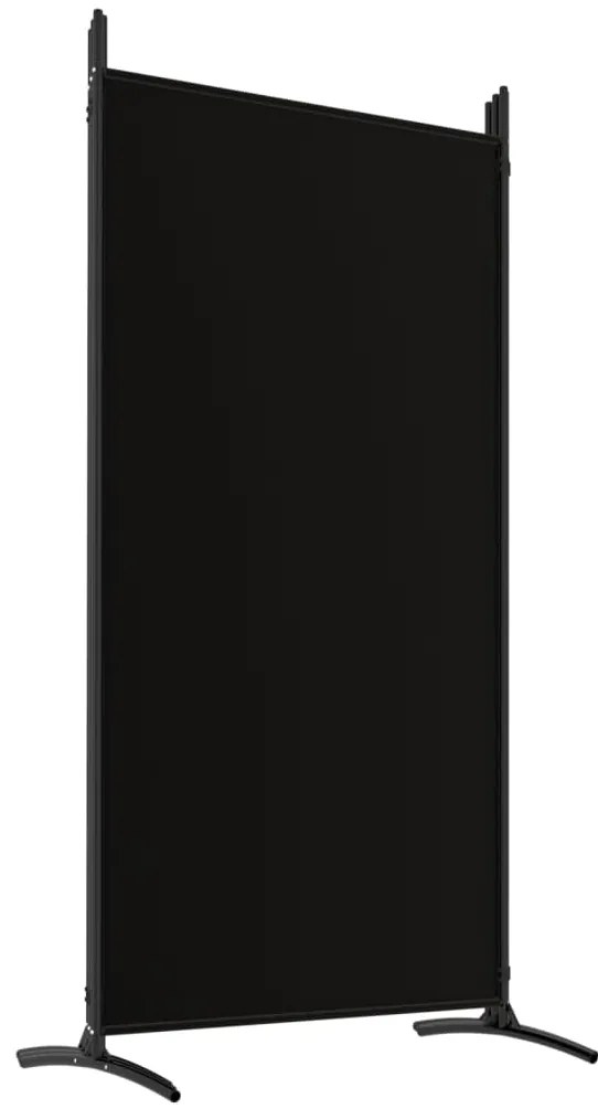 vidaXL Διαχωριστικό Δωματίου με 5 Πάνελ Μαύρο 433x180 εκ. από Ύφασμα