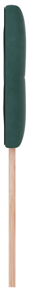vidaXL Κεφαλάρι Button Tufted Σκούρο Πράσινο 90 εκ Βελούδο