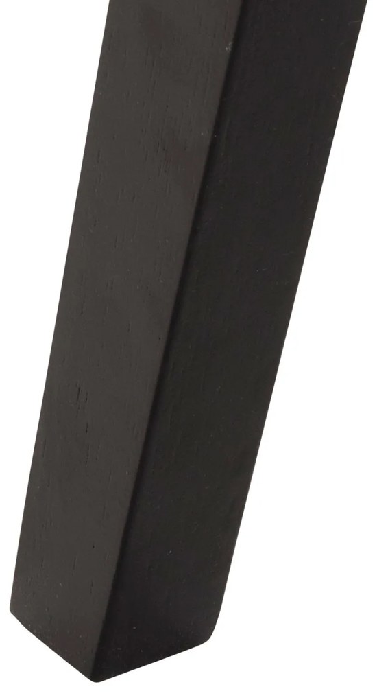 Καρέκλα HANA Rubberwood Μαύρο και Μπέζ ύφασμα 55x60x84Yεκ. 2αδα 55x60x84 εκ.