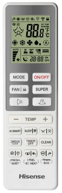 Κλιματιστικό Inverter Hisense Energy Pro + QG25XV0E, 9000 BTU, 14 m2, A+++/A+++, Wi-Fi, Φωνητικός έλεγχος, φίλτρο 4in1, Λευκό