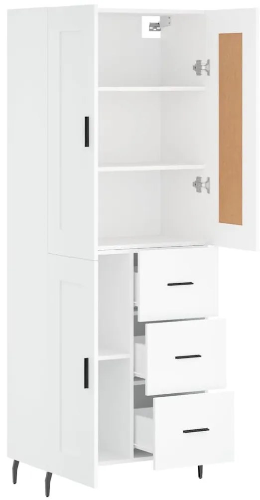 vidaXL Ντουλάπι Λευκό 69,5x34x180 εκ. από Επεξεργασμένο Ξύλο