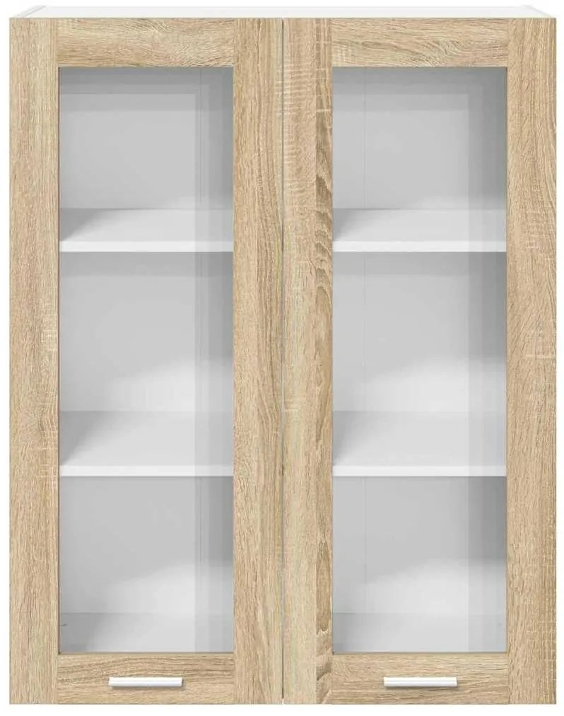 vidaXL Κρεμαστό ντουλάπι με αποθήκευση Δρύς Sonoma 80 x 31 x 100 εκ.