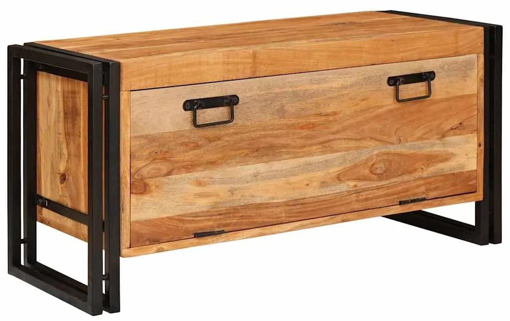 vidaXL Ντουλάπα Παπουτσιών Καφέ 90 x 38 x 45 εκ. Μασίφ ξύλο ακακίας