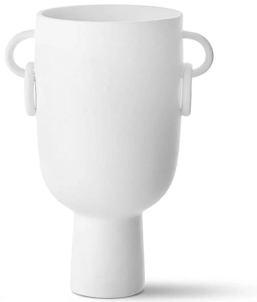 Βάζο 742TMA4851 22x16x34cm White Aberto Design Ceramic