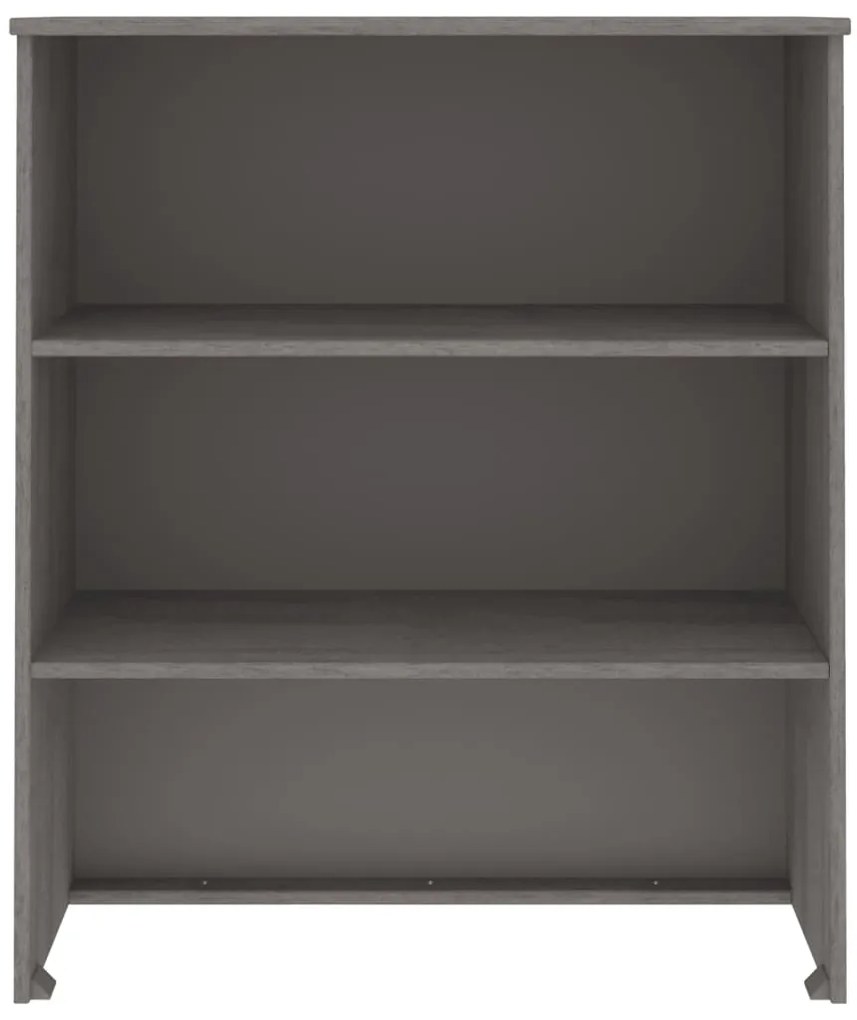 vidaXL Πάνω Μέρος Ντουλαπιού HAMAR Αν. Γκρι 85x35x100 εκ. Μασίφ Πεύκο