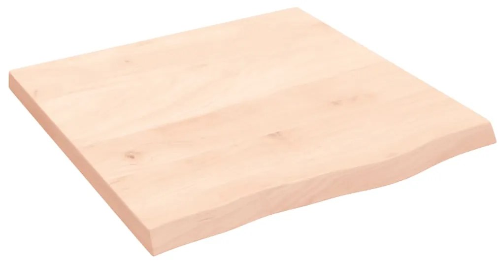 vidaXL Επιφάνεια Τραπεζιού 60x60x(2-4) εκ Ακατέργαστο Μασίφ Ξύλο Δρυός