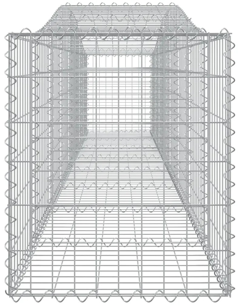 vidaXL Συρματοκιβώτια Τοξωτά 15 τεμ. 400x50x60/80 εκ. Γαλβαν. Ατσάλι