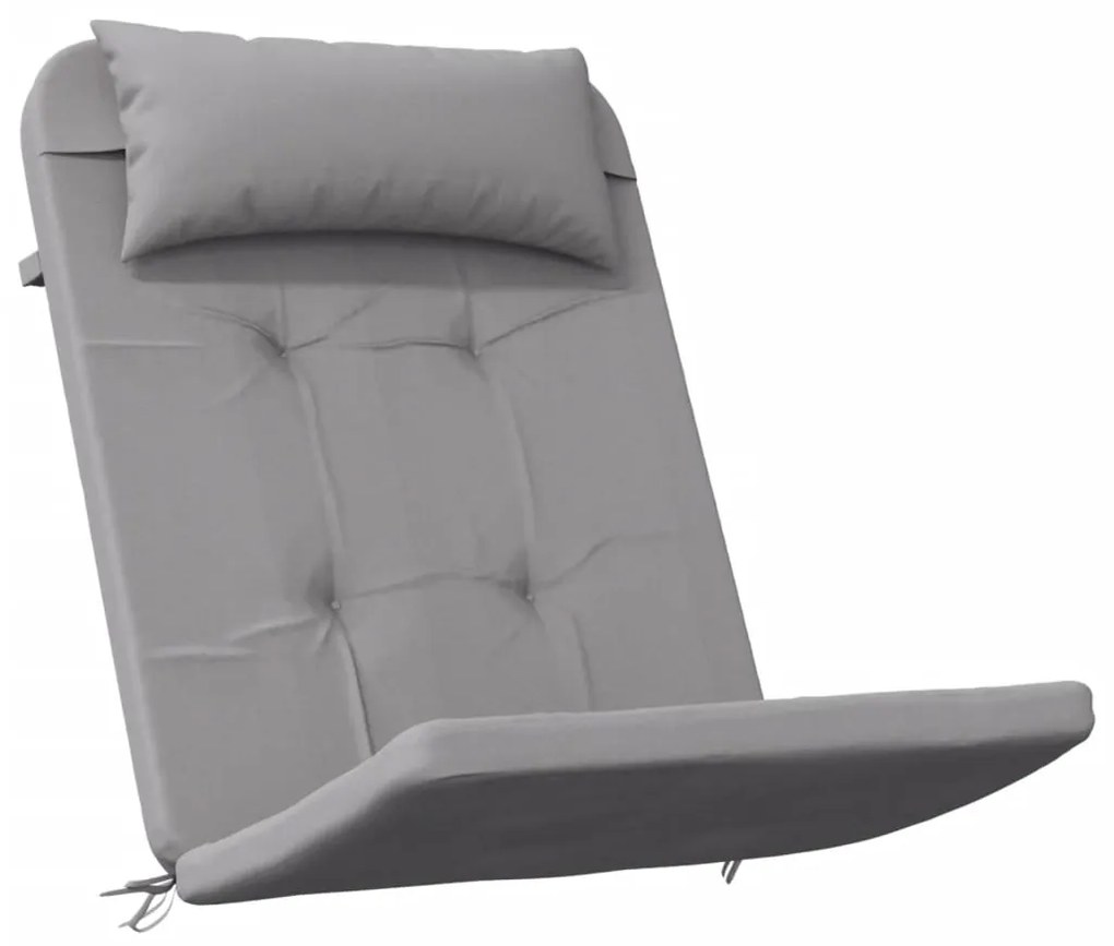 vidaXL Μαξιλάρια Καρέκλας Adirondack 2 τεμ. Γκρι από Ύφασμα Oxford