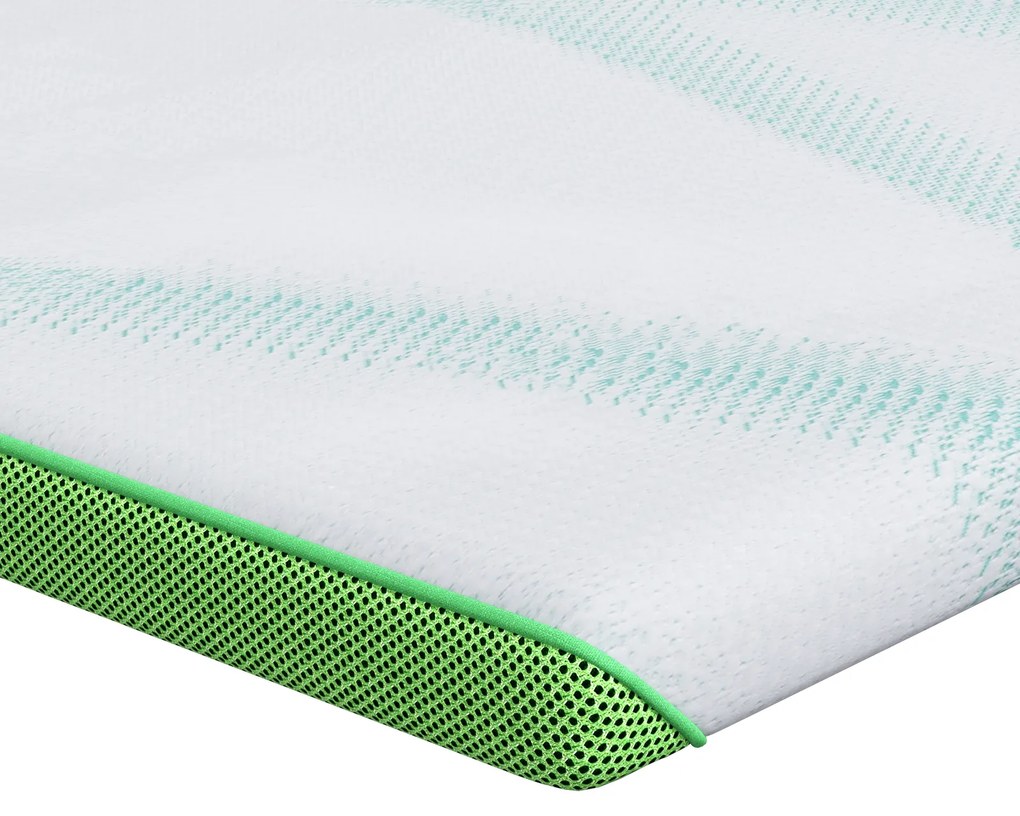 vidaXL Στρώματα Λευκό και Πράσινο 200 x 200 cm